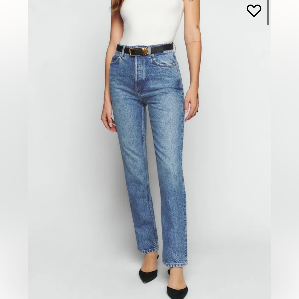 Reformation Cynthia High Rise Straight- Colorado wash